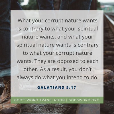 Comparing Galatians 5:17