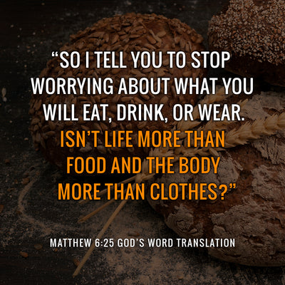 Compare Matthew 6:25-27 in Four Translations