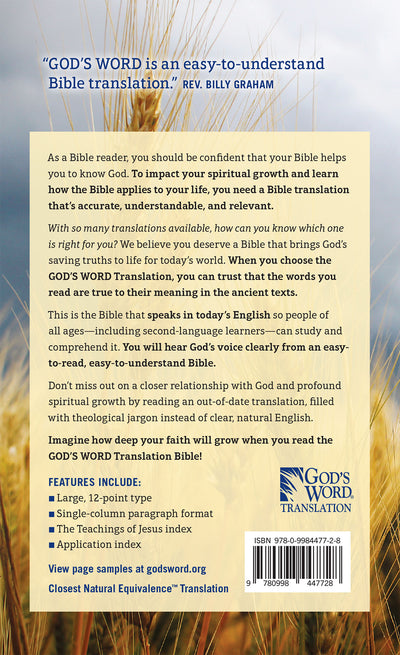 GOD’S WORD Large-Print Bible: Hardcover