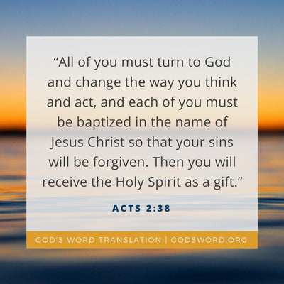 Compare Acts 2:38 in Four Translations