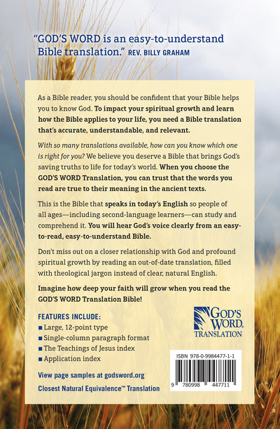 GOD’S WORD Large-Print Bible: Paperback (Case of 20 Copies)